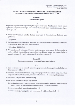 Regulamin do Zarządzenia nr 9/2015