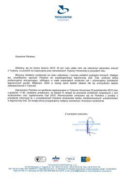 zaproszenie na spotkanie organizacyjne