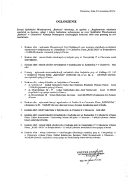 oGŁoszENIE