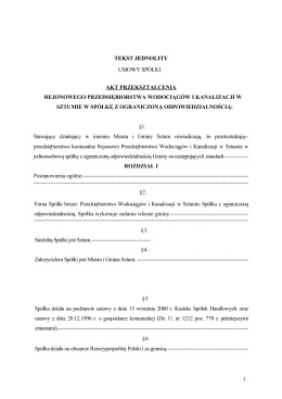 Załączniki do aktu notarialnego z dnia 13 grudnia 2001 r