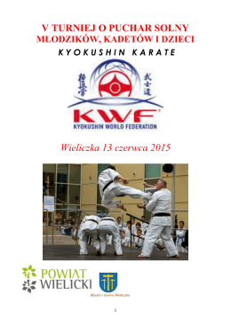 Wieliczka 2015 - Turniej - strona - karate