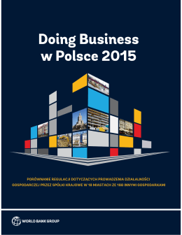 raportu Doing Business w Polsce 2015