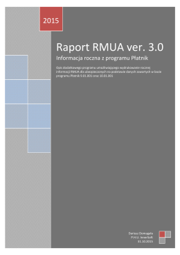 Raport RMUA ver. 3.0
