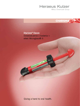 Giving a hand to oral health. Charisma® Classic