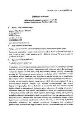 Pobierz Zamówienie - Muzeum Współczesne Wrocław
