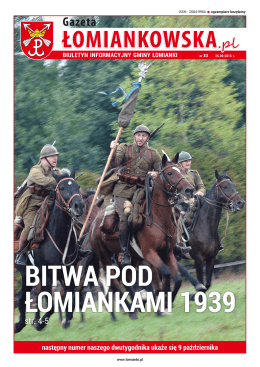 Gazeta Łomiankowska.pl nr 83 z 25 września 2015 (pdf 15,4 MB)