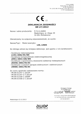 P.P.H.U.AWEX Masłomiąca ul. Długa 39 32