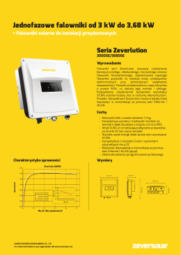 datasheet single phase inverters_Zeverlution