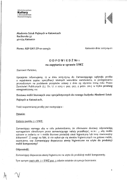 Akademia Sztuk Pięknych w Katowicach Raciborska