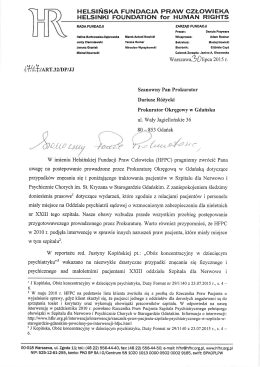 tutaj - Helsińska Fundacja Praw Człowieka