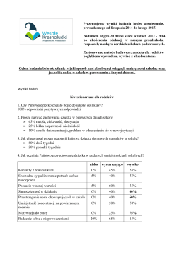 raport 2015 - Wesołe krasnoludki