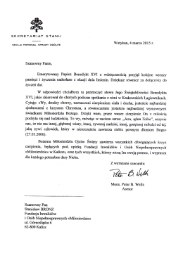 Czytaj list - Fundacja Inwalidów i Osób Niepełnosprawnych