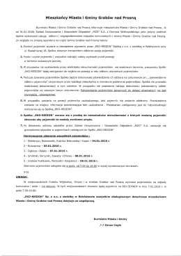 Mieszkańcy Miasta i Gminy Grab&oacute;w nad Prosną