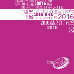 Katalog 2016 - Producent Fabryka Czasu Sp. z oo
