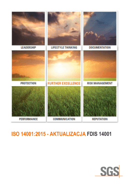 ISO 14001:2015 - AKTUALIZACJA FDIS 14001