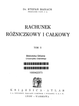 RACHUNEK R&Oacute;ŻNICZKOWY I CAŁKOWY