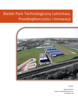 zobacz ofertę - Bielski Park Technologiczny Lotnictwa