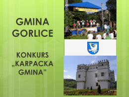 GMINA GORLICE - Informatorium Karpackie
