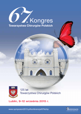 Komunikat Kongresowy - Towarzystwo Chirurgów Polskich
