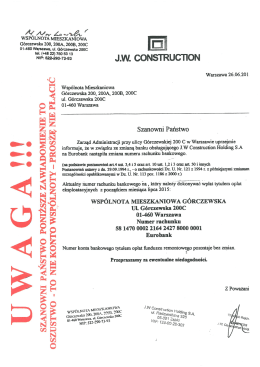 „mame J.w. coNsTRuc`noN