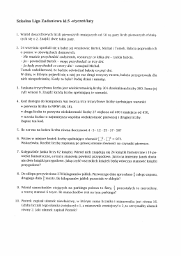 Szkolna Liga Zadaniowa 1111.5