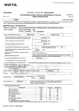 warta. - ESPO Logistic