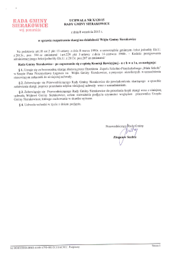 Treść uchwały w pliku pdf - Biuletyn Informacji Publicznej
