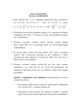 Zadania semestr II pdf