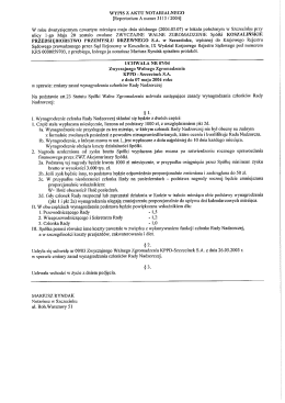 aktualne zasady wynagradzania członk&oacute;w Rady Nadzorczej