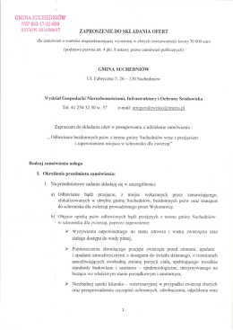 Zaproszenie do składania ofert - Biuletyn Informacji Publicznej