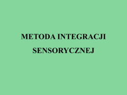 Metoda integracji sensorycznej SI