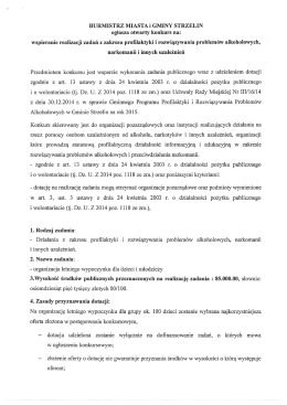 Treść ogłoszenia - Strzelin, Urząd Miasta i Gminy