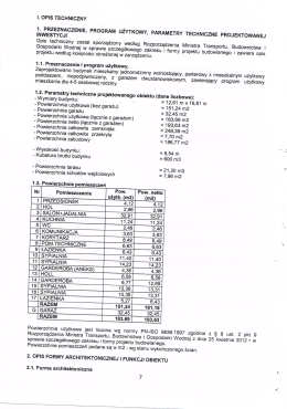 I. OPIS TECHNICZNY 1. PRZEZNACZENIE, PROGRAM