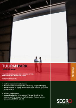 TU LIPAN PARK - SEGRO Poland