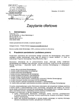 Zapytanie ofertowe