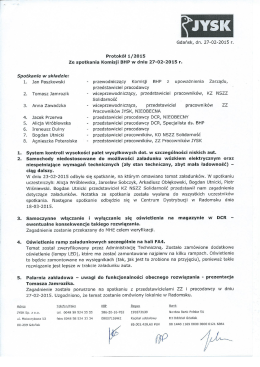 Gdańsk, 27/02/2015 - Organizacja Zakładowa NSZZ "Solidarność" w