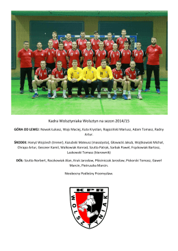 sezon 2014-2015 pdf - KPR Wolsztyniak Wolsztyn