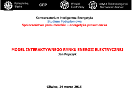 cep model interaktywnego rynku energii elektrycznej