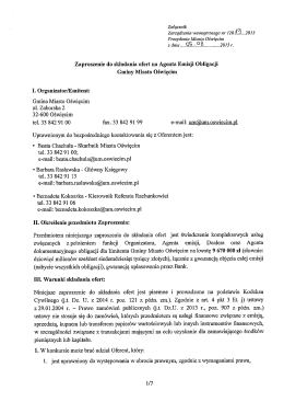 zaproszenie do składania oferty