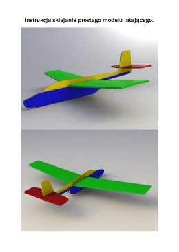 Instrukcja sklejania modelu latającego PDF