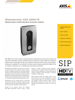 Wideodomofon AXIS A8004-VE