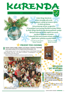 Kurenda Grudzień 2015 wraz z harmonogramem