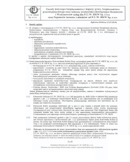 Zasady dotyczące bezpieczeństwa i higieny pracy, bezpieczeństwa