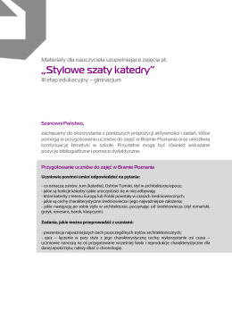 „Stylowe szaty katedry"
