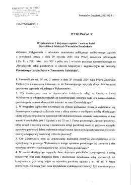 Wyjaśnienia i zmiana treści SIWZ