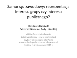 Prezentacja - Konferencje Krakowskie