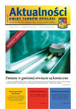 Reklama w gazetce gminnej „Aktualności Gminy Tarnów Opolski”
