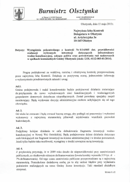 Burmistrz Olsztynka