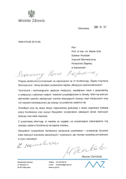 2015-10- [17 - Śląska Inżynieria Biomedyczna