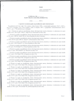 z dnia Io listopada 2015 r.